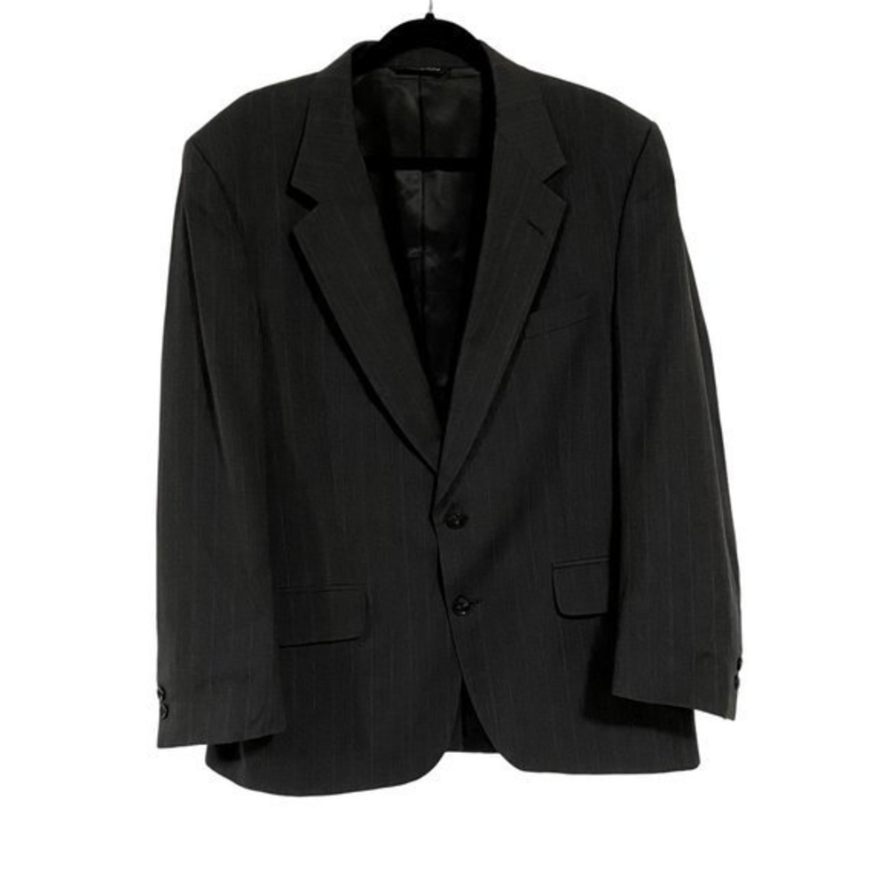 Christian Dior Monsieur Vintage Navy Blue Pinstripe Blazer Size 44L